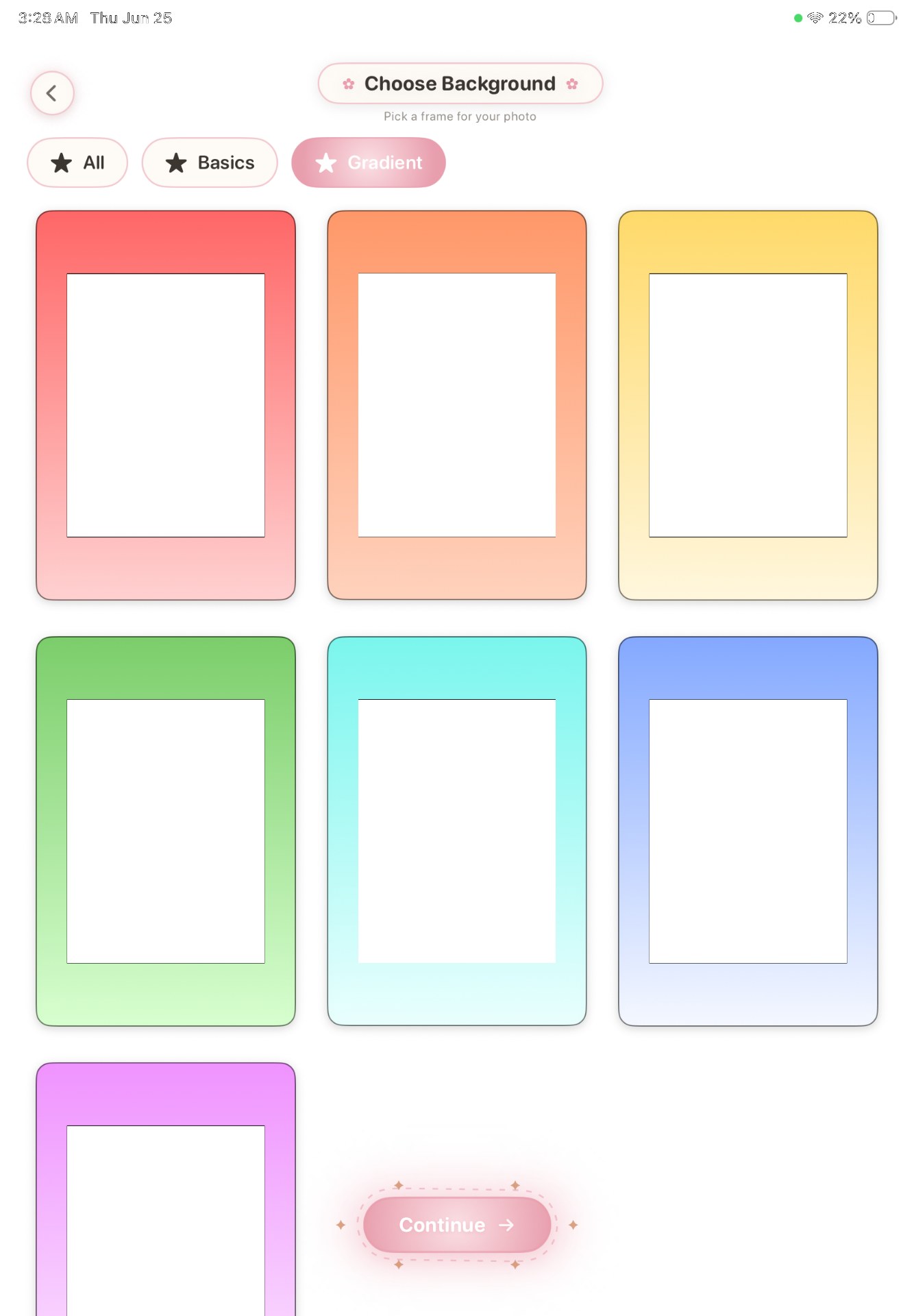 Custom frames & gradients